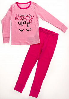 Пижама для девочки Фламинго Beauty sleep розовая 247-212 - фото