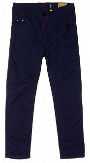 Утепленные коттоновые брюки для мальчика GRACE синие 82663 - цена