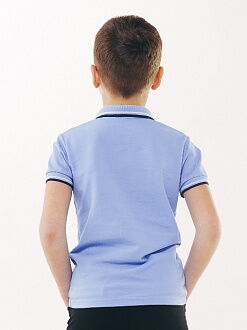 Поло с коротким рукавом для мальчика SMIL синее 114659/114660/114661 - размеры