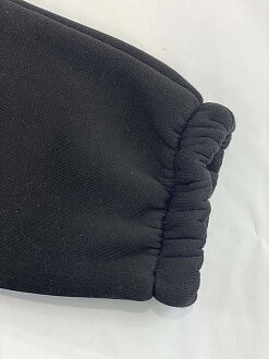 Утепленнные спортивные штаны черные 2211 - размеры
