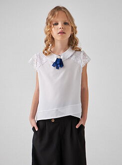 Блузка для девочки Tair Kids белая 7881 - цена