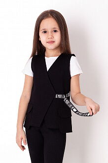 Жилетка для девочки Mevis синяя 3699-01 - цена