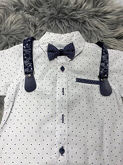 Костюм для мальчика Джентельмен Terry темно-синий 6225 - фото