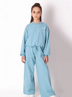 Спортивный костюм для девочки Mevis голубой 3731-04 - цена