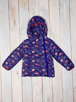 Куртка для мальчика ОДЯГАЙКО Динозавры синяя 22094 - цена