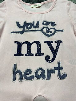 Футболка для девочки Breeze Heart розовая 14264 - фото