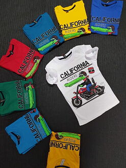 Футболка для мальчика California синяя 574 - фото