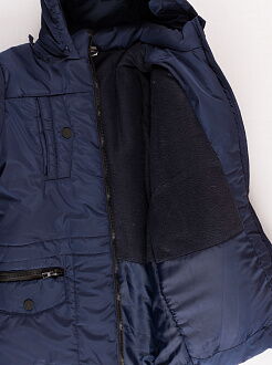 Куртка зимняя для мальчика Одягайко темно-синяя 20091 - фото