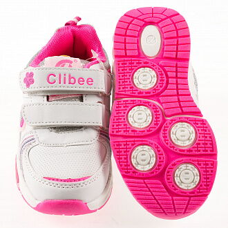 Кроссовки для девочки Clibee белые К-190 - фотография