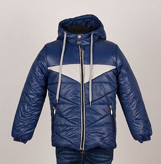 Куртка зимняя для мальчика Одягайко синяя 2525 - цена