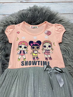 Платье для девочки LOL Showtime персиковое 10857 - размеры