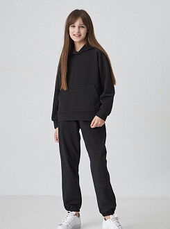 Спортивный костюм для девочки черный 1207 - цена