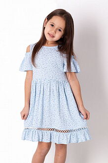 Платье для девочки Mevis голубое 3654-02 - цена