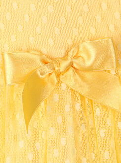 Нарядное платье для девочки Breeze желтое 15877 - фото