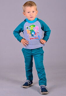 Спортивный костюм для мальчика Zironka фиксики бирюзовый 207 - фото