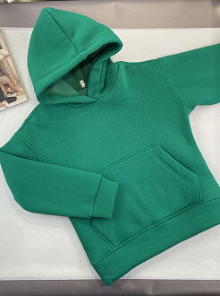 Утепленный спортивный костюм для девочки зеленый изумруд 2708-02 - Киев