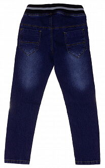 Джинсы на резинке для мальчика синие 6012 - размеры