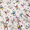 Летнее платье для девочки PATY KIDS Фитнескошки серое 51326 - размеры