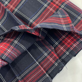 Юбка школьная Mevis Клетка бордовая 4706-05 - фотография