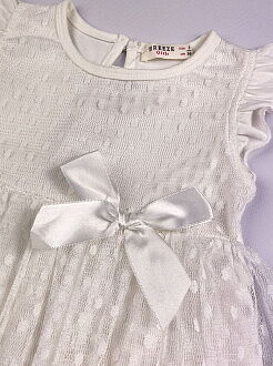 Нарядное платье для девочки Breeze молочное 15877 - фотография