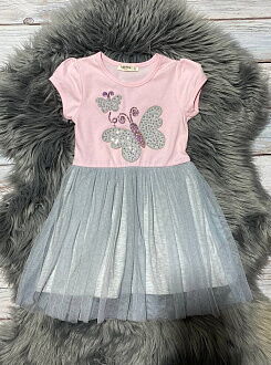 Платье для девочки Breeze Бабочки розовое 14370 - цена