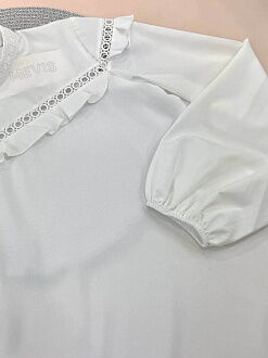 Блузка для девочки Mevis молочная 4859-01 - фото