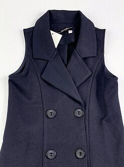 Школьный сарафан для девочки Mevis синий 3733-01 - Киев