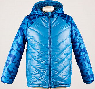 Куртка зимняя для мальчика Одягайко синяя 2545 - размеры