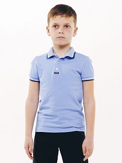 Поло с коротким рукавом для мальчика SMIL синее 114659/114660/114661 - цена