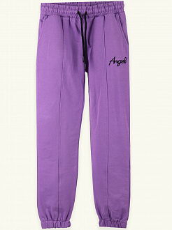 Спортивные штаны для девочки Breeze фиолетовые 15309 - цена