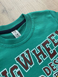 Футболка для мальчика Big Wheel зеленая 57424 - фото