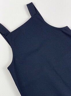 Школьный сарафан для девочки Mevis синий 3635-01 - фото