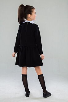 Платье школьное для девочки SUZIE Альбертина черное 41903 - фотография