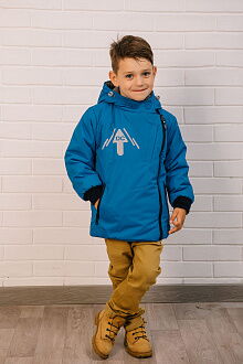 Зимняя куртка для мальчика DС Kids Логан синяя - фото