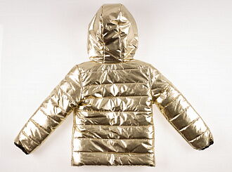 Куртка для девочки Одягайко золотая 22348 - размеры