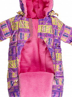 Конверт зимний для новорожденного Одягайко Абстракт сиреневый 32032 - размеры