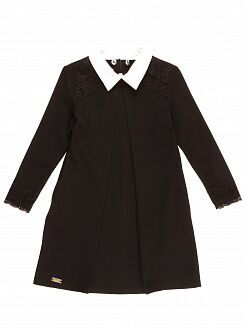 Платье школьное трикотажное SUZIE Камелия черное ПЛ-24 - размеры