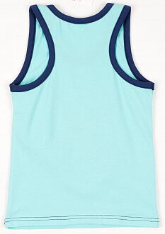 Майка-боксерка для мальчика Фламинго голубая 883-422 - фото