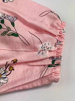 Платье для девочки Mevis Цветочки розовое 4229-02 - фотография