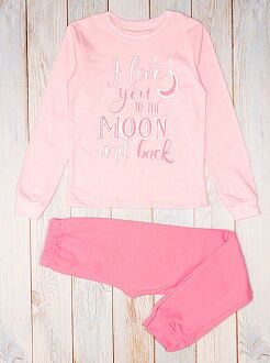 Пижама утепленная для девочки Фламинго Луна розовая 329-312 - цена