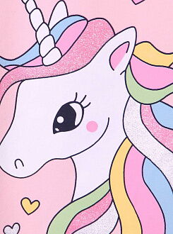 Туника для девочки Breeze Единорог розовая 15744 - размеры