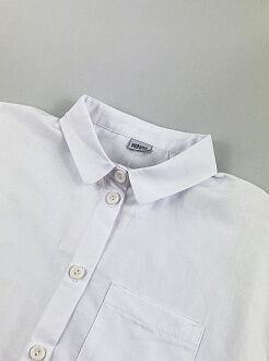 Школьная блузка для девочки Mevis белая 4757-02 - фото