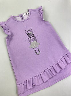 Платье для девочки Mevis фиолетовое 3767-01 - картинка