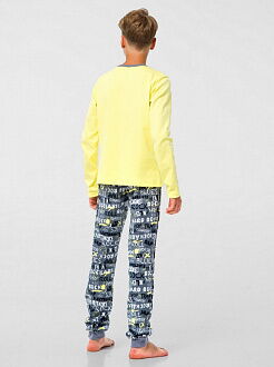 Пижама для мальчика Smil Rock желтая 104801 - размеры