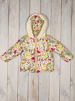 Комбинезон раздельный зимний (куртка+штаны) Одягайко Зонтики розовый 20111/32022 - картинка