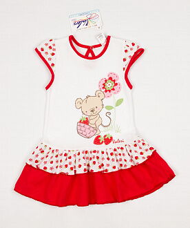 Платье для девочки Valeri tex красное 1803-55-024 - цена