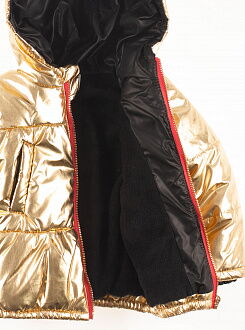 Куртка для девочки Одягайко золотая 22340 - фото