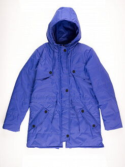 Куртка для девочки ОДЯГАЙКО синяя 22128 - цена