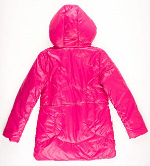 Куртка удлиненная для девочки ОДЯГАЙКО малиновая 22042 - картинка