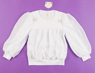 Блузка с длинным рукавом ЛЯЛЯ белая 3Т189Б - цена